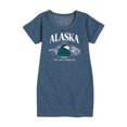 thumbnail image 1 of Peanuts - Snoopy - Puffer - Alaska Last Frontier - Toddler And Youth Girls Fleece Dress, 1 of 6