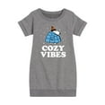thumbnail image 1 of Peanuts - Snoopy - Puffer - Cozy Vibes - Toddler And Youth Girls Fleece Dress, 1 of 6