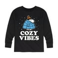 thumbnail image 1 of Peanuts - Snoopy - Puffer - Cozy Vibes - Toddler And Youth Long Sleeve Graphic T-Shirt, 1 of 6