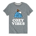 thumbnail image 1 of Peanuts - Snoopy - Puffer - Cozy Vibes - Toddler And Youth Short Sleeve Graphic T-Shirt, 1 of 6