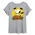 thumbnail image 1 of Peanuts - Snoopy Pumpkin Patch - Juniors Ideal Flowy Muscle T-Shirt, 1 of 6