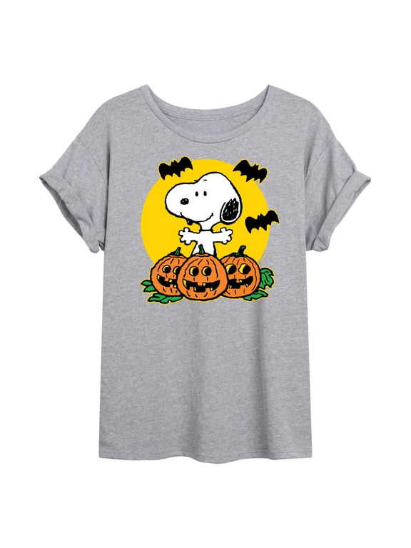 - Snoopy Pumpkin Patch Women's Relaxed Fit T-Shirt