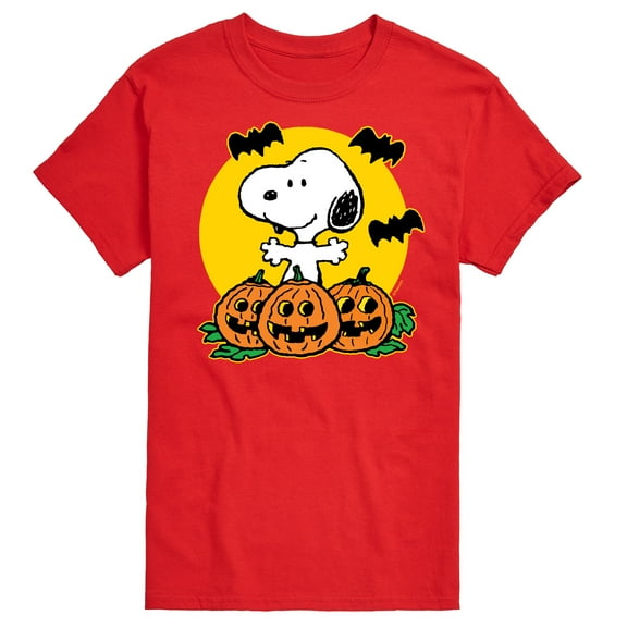 Peanuts - Snoopy Pumpkin Patch - Men's Short Sleeve Graphic T-Shirt