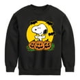 thumbnail image 1 of Peanuts - Snoopy Pumpkin Patch - Toddler And Youth Crewneck Fleece Sweatshirt, 1 of 6