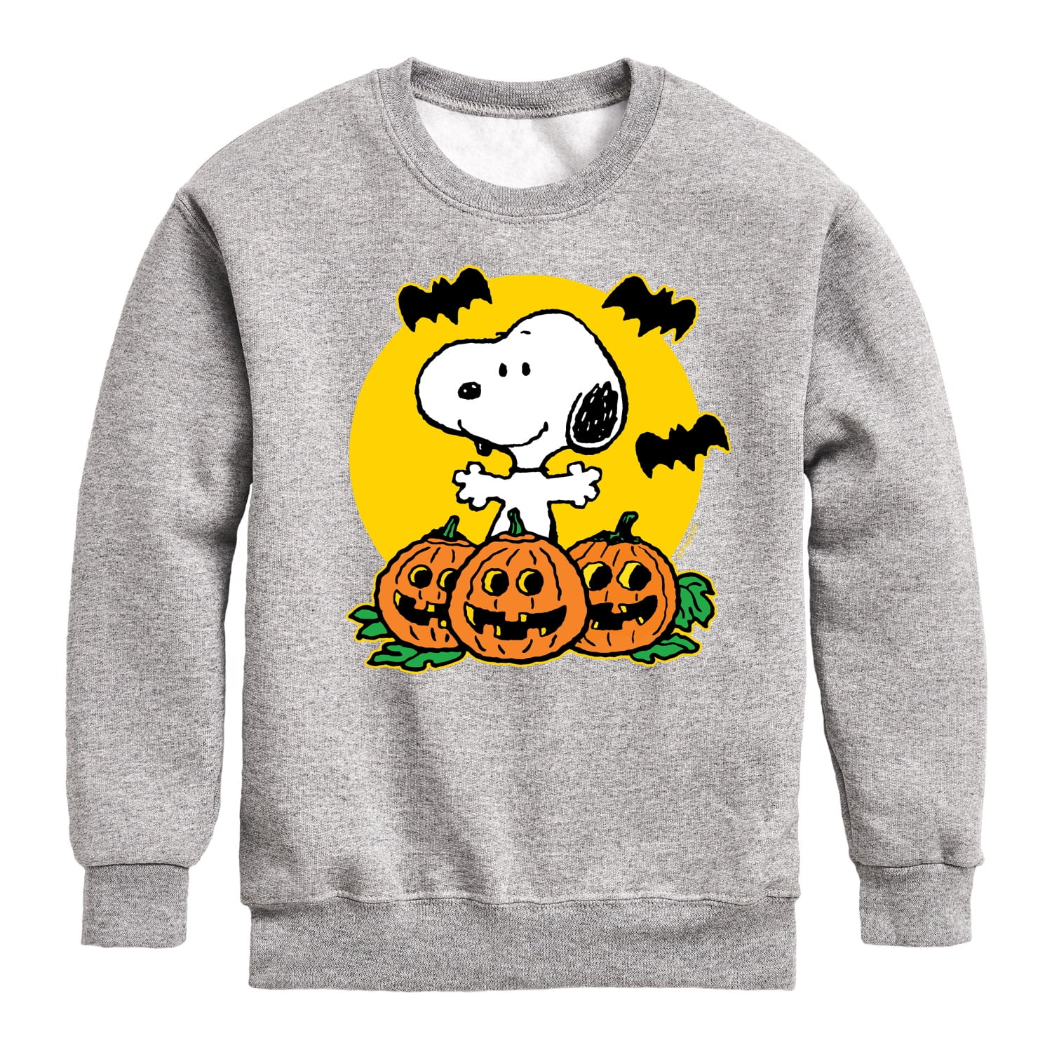 Peanuts Snoopy Pumpkin Patch Toddler And Youth Crewneck Fleece