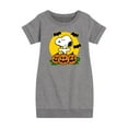 thumbnail image 1 of Peanuts - Snoopy Pumpkin Patch - Toddler And Youth Girls Fleece Dress, 1 of 6