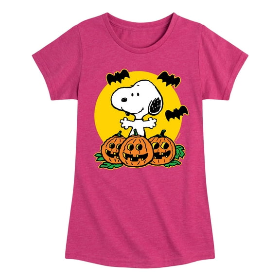 Peanuts - Snoopy Pumpkin Patch - Toddler And Youth Girls Short Sleeve Graphic T-Shirt