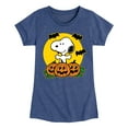 thumbnail image 1 of Peanuts - Snoopy Pumpkin Patch - Toddler And Youth Girls Short Sleeve Graphic T-Shirt, 1 of 6