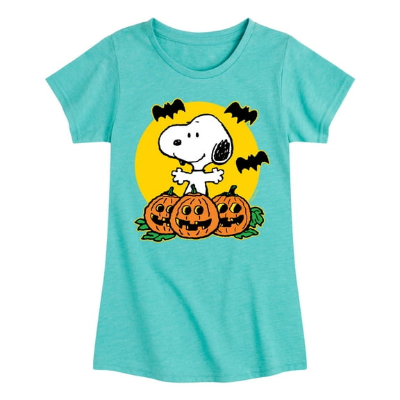 Peanuts - Snoopy Pumpkin Patch - Toddler And Youth Girls Short Sleeve Graphic T-Shirt