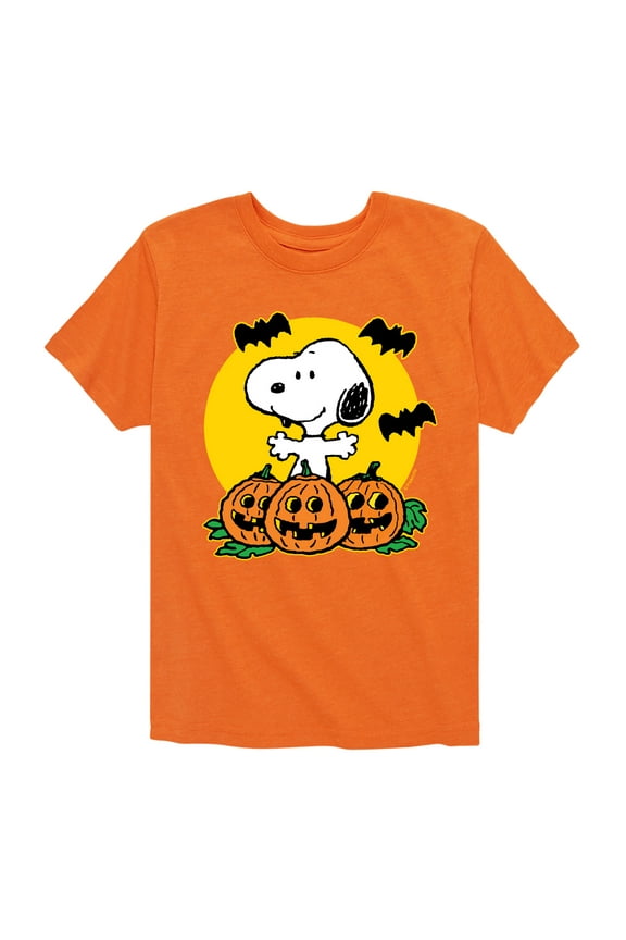- Snoopy Pumpkin Patch - Toddler And Youth Short Sleeve Graphic T-Shirt