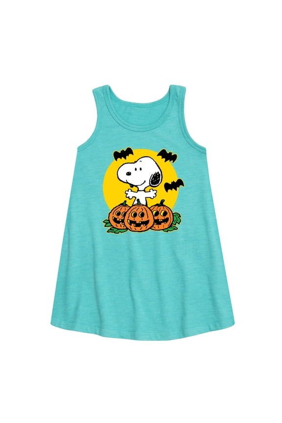 - Snoopy Pumpkin Patch - Toddler and Youth Girls A-line Dress