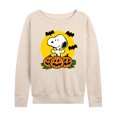 thumbnail image 1 of Peanuts - Snoopy Pumpkin Patch - Women's Lightweight French Terry Long Sleeve Shirt, 1 of 6