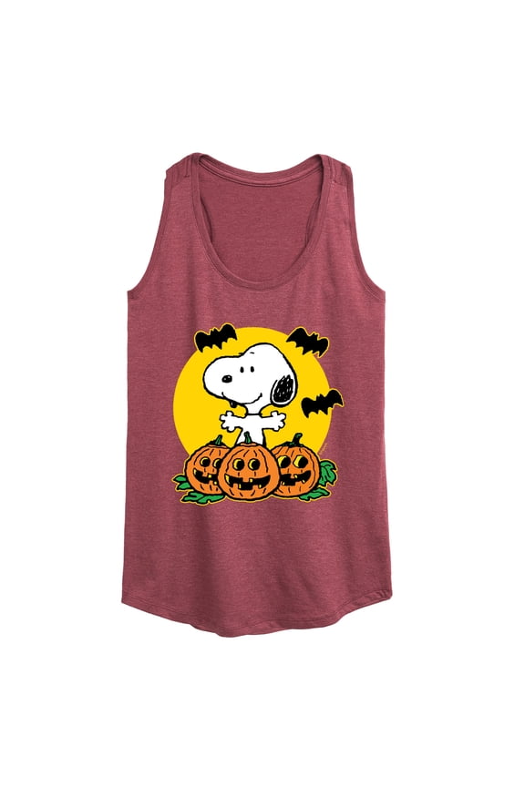 - Snoopy Pumpkin Patch - Women's Racerback Tank Top