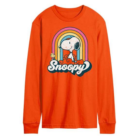 Peanuts - Snoopy Rainbow Clouds - Men's Long Sleeve T-Shirt