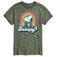 thumbnail image 1 of Peanuts - Snoopy Rainbow Clouds - Men's Short Sleeve Graphic T-Shirt, 1 of 6