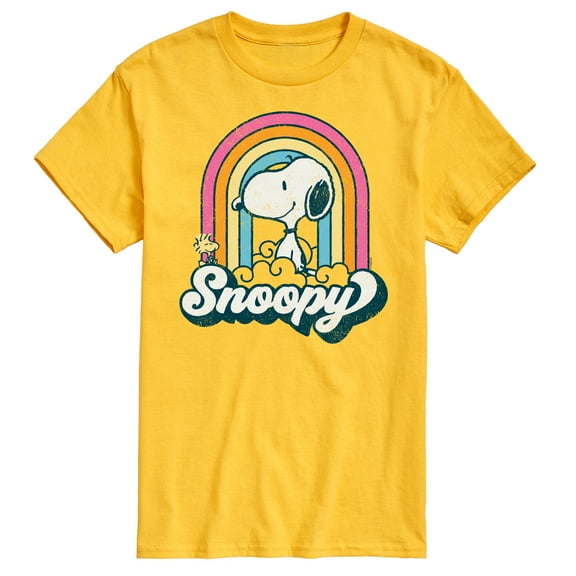Peanuts - Snoopy Rainbow Clouds - Men's Short Sleeve Graphic T-Shirt