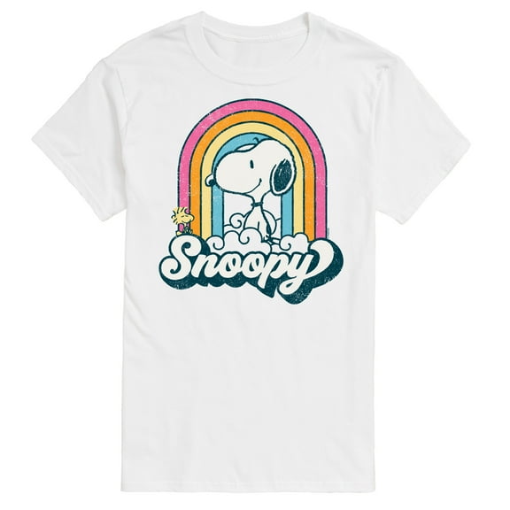 Peanuts - Snoopy Rainbow Clouds - Men's Short Sleeve Graphic T-Shirt