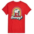 thumbnail image 1 of Peanuts - Snoopy Rainbow Clouds - Men's Short Sleeve Graphic T-Shirt, 1 of 6