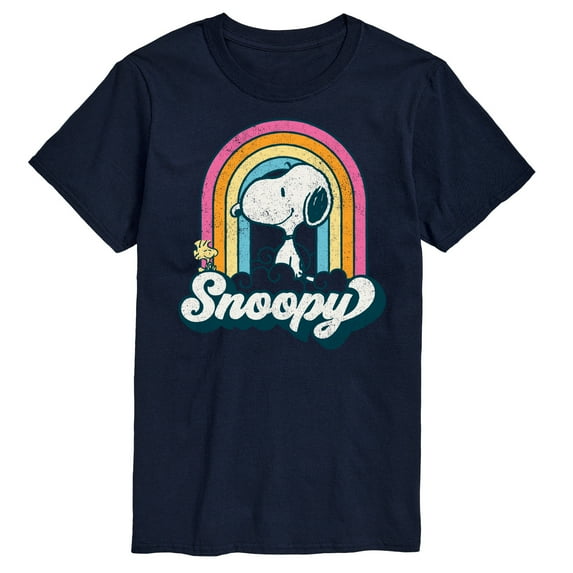 Peanuts - Snoopy Rainbow Clouds - Men's Short Sleeve Graphic T-Shirt