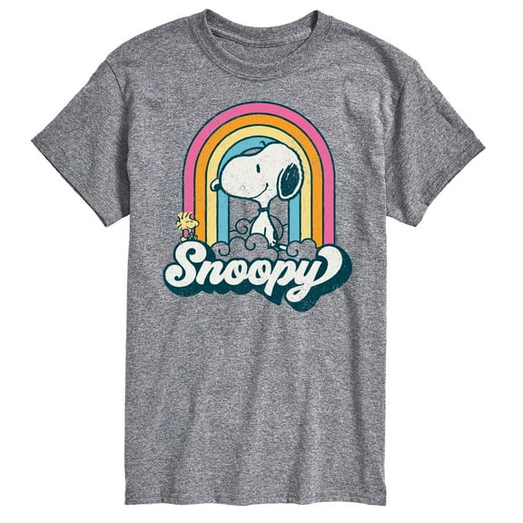 Peanuts - Snoopy Rainbow Clouds - Men's Short Sleeve Graphic T-Shirt