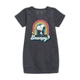 thumbnail image 1 of Peanuts - Snoopy Rainbow Clouds  - Toddler And Youth Girls Fleece Dress, 1 of 4