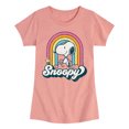 thumbnail image 1 of Peanuts - Snoopy Rainbow Clouds  - Toddler And Youth Girls Short Sleeve Graphic T-Shirt, 1 of 6