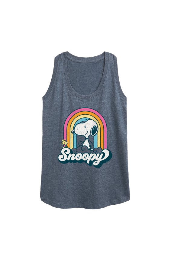- Snoopy Rainbow Clouds - Women's Racerback Tank Top