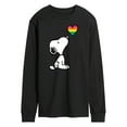 thumbnail image 1 of Peanuts - Snoopy Rainbow Heart - Men's Long Sleeve T-Shirt, 1 of 5