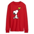 thumbnail image 1 of Peanuts - Snoopy Rainbow Heart - Men's Long Sleeve T-Shirt, 1 of 4