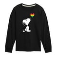 thumbnail image 1 of Peanuts - Snoopy Rainbow Heart - Toddler & Youth Long Sleeve Graphic T-Shirt, 1 of 6