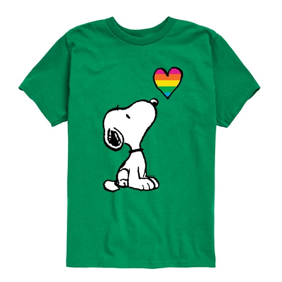 Peanuts - Snoopy Rainbow Heart - Toddler & Youth Short Sleeve Graphic T-Shirt