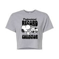 thumbnail image 1 of Peanuts - Snoopy Record Collector - Juniors Cropped Cotton Blend T-Shirt, 1 of 6