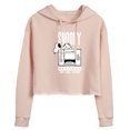thumbnail image 1 of Peanuts - Snoopy Records - Juniors Cropped Pullover Hoodie, 1 of 5