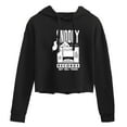 thumbnail image 1 of Peanuts - Snoopy Records - Juniors Cropped Pullover Hoodie, 1 of 5