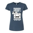 thumbnail image 1 of Peanuts - Snoopy Records - Juniors Fitted Graphic T-Shirt, 1 of 6