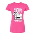 thumbnail image 1 of Peanuts - Snoopy Records - Juniors Fitted Graphic T-Shirt, 1 of 6