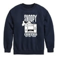 thumbnail image 1 of Peanuts - Snoopy Records - Toddler & Youth Crewneck Fleece Sweatshirt, 1 of 6