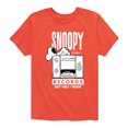 thumbnail image 1 of Peanuts - Snoopy Records - Toddler & Youth Short Sleeve Graphic T-Shirt, 1 of 6