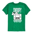 thumbnail image 1 of Peanuts - Snoopy Records - Toddler & Youth Short Sleeve Graphic T-Shirt, 1 of 6