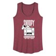 thumbnail image 1 of Peanuts - Snoopy Records - Women's Racerback Tank Top, 1 of 6
