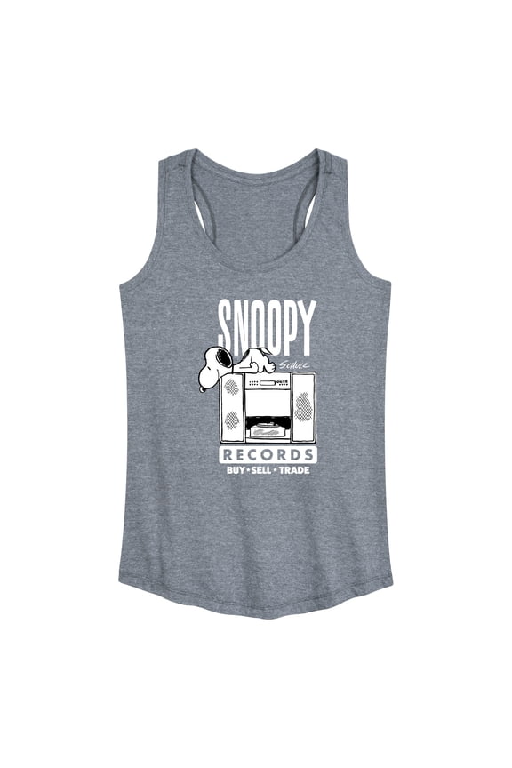 - Snoopy Records - Women's Racerback Tank Top