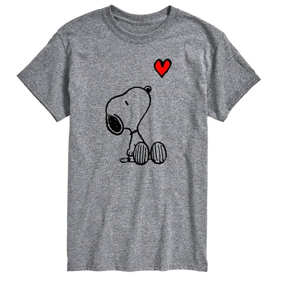 Peanuts - Snoopy Red Heart - Men's Short Sleeve Graphic T-Shirt