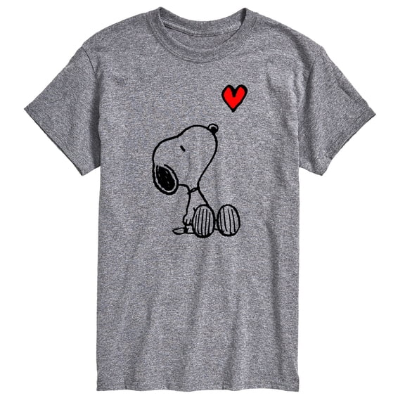 Peanuts - Snoopy Red Heart - Men's Short Sleeve Graphic T-Shirt