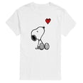 thumbnail image 1 of Peanuts - Snoopy Red Heart - Men's Short Sleeve Graphic T-Shirt, 1 of 5