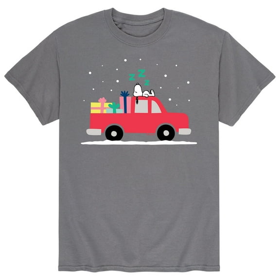 Peanuts - Snoopy Red Truck - Men's Short Sleeve Graphic T-Shirt