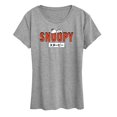 thumbnail image 1 of Peanuts - Snoopy Red - Women's Short Sleeve Graphic T-Shirt, 1 of 6