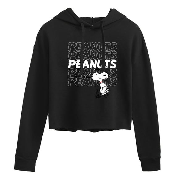 Peanuts - Snoopy Repeat - Ladies Cropped Hoodie