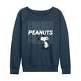 thumbnail image 1 of Peanuts - Snoopy Repeat - Women's Lightweight French Terry Long Sleeve Shirt, 1 of 5