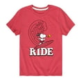 thumbnail image 1 of Peanuts - Snoopy Ride Wave - Toddler And Youth Short Sleeve Graphic T-Shirt, 1 of 6