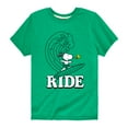 thumbnail image 1 of Peanuts - Snoopy Ride Wave - Toddler And Youth Short Sleeve Graphic T-Shirt, 1 of 6